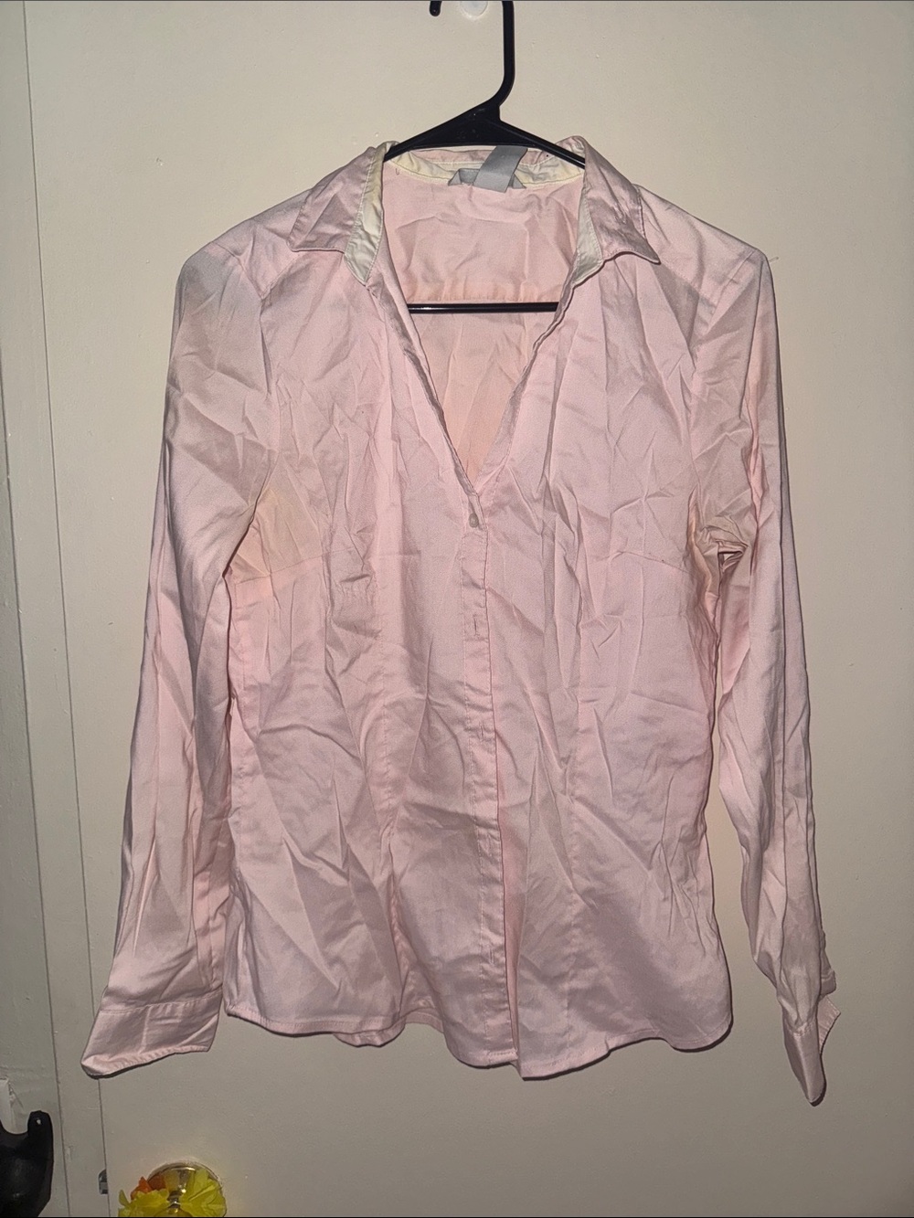 H&M Pale Pink Button-Down Collared Shirt